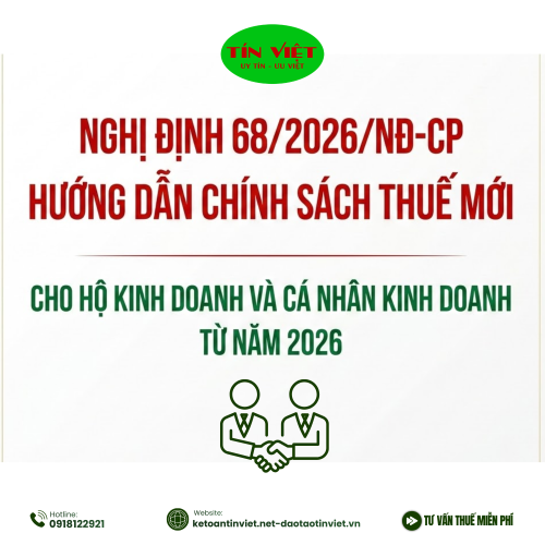 Nghị định 68/2026/NĐ-CP: Quy định mới về thuế và quản lý thuế đối với hộ kinh doanh