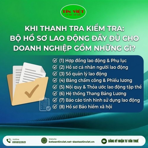 Khi Thanh Tra Kiểm Tra: Bộ Hồ Sơ Lao Động Đầy Đủ Cho Doanh Nghiệp Gồm Những Gì?