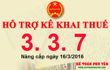 Nâng cấp phần mềm hỗ trợ kê khai HTKK 3.3.7 mới nhất