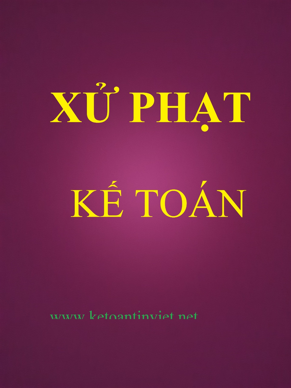 MỨC PHẠT VI PHẠM HÀNH CHÍNH KẾ TOÁN MỚI NHẤT (P1)