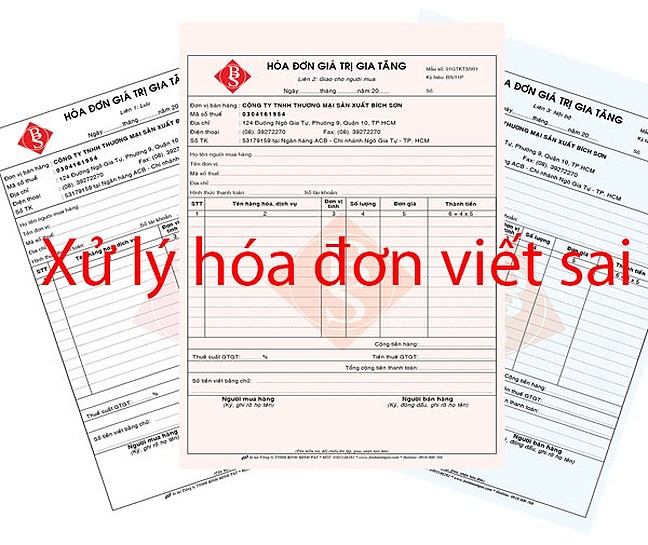 Hướng dẫn xử lý hóa đơn sai nhiều tờ cho cùng một đơn vị mua hàng