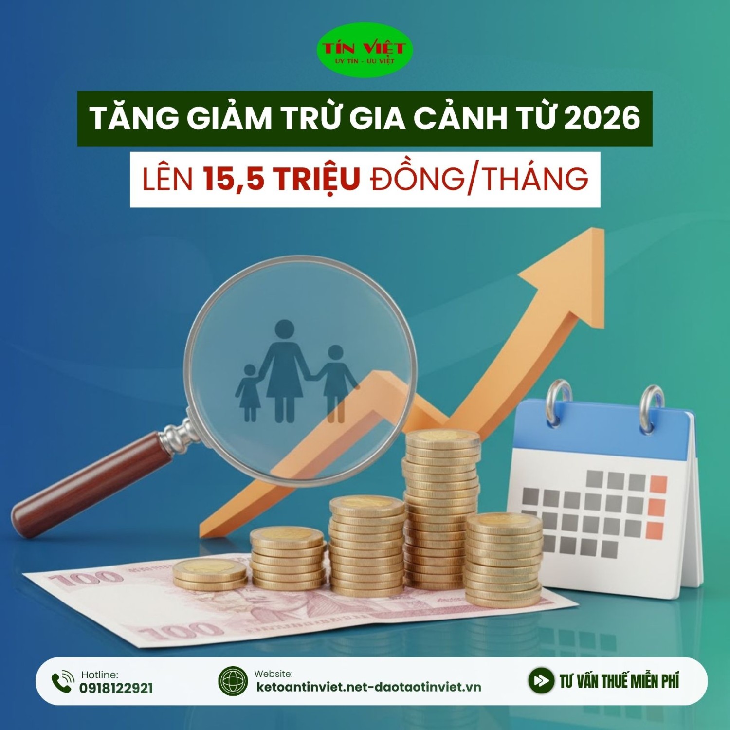 TĂNG MỨC GIẢM TRỪ GIA CẢNH THUẾ THU NHẬP CÁ NHÂN TỪ NĂM 2026
