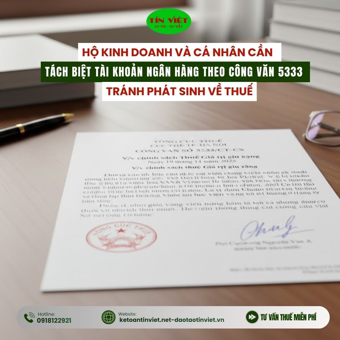 TÁCH BIỆT TÀI KHOẢN NGÂN HÀNG VÀ CÁ NHÂN ĐẢM BẢO MINH BẠCH