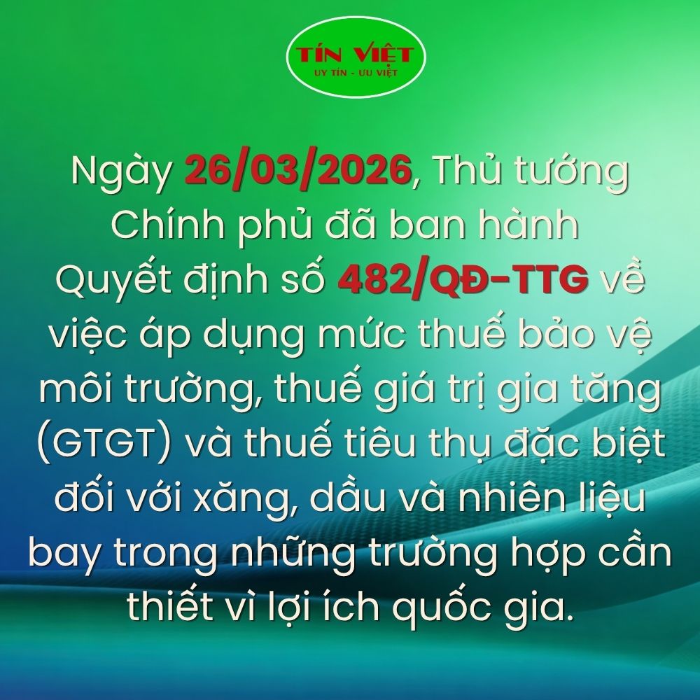 Chính phủ đã ban hành Quyết định số 482/QĐ-TTg giảm thuế xăng dầu