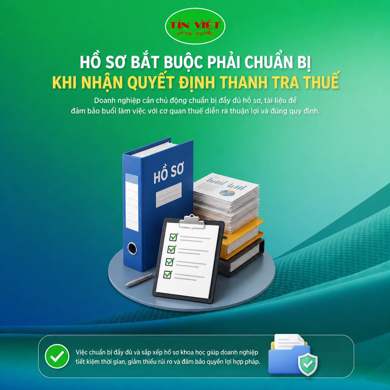 Hồ sơ bắt buộc phải chuẩn bị khi nhận quyết định thanh tra thuế